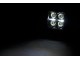 2" Square CREE LED Lights Pair Black Series With Cool White DRL Rough Country