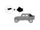 Jeep Wrangler JK 4 Doors Roof Cover Fastback Bowless Suntop