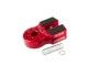 Flat Link With Titanium Pin & Rubber Guard (Red)