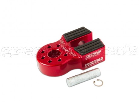 Flat Link With Titanium Pin & Rubber Guard (Red)