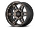 17" x 8" 6x139,7 ET 18 Alloy Wheel XD840 Spy II Satin Black/Dark Tint XD Series