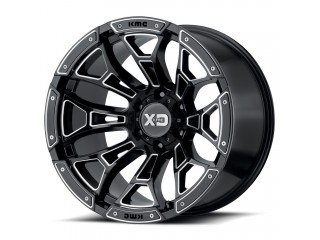 20" x 9" 6x139,7 ET0 Alloy Wheel XD841 Boneyard Gloss Black Milled XD Series
