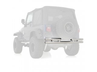Jeep Wrangler YJ TJ Stainless Steel Rear Tubular Bumper Smittybilt