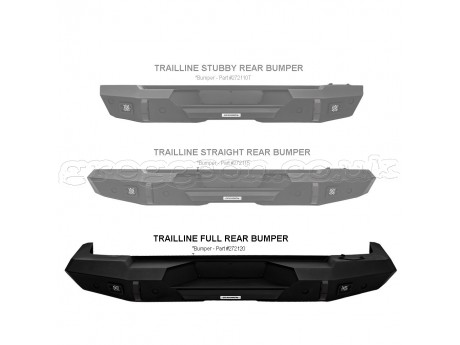 Jeep Wrangler JL / JL 4XE Rear Full Bumper Trailline Go Rhino