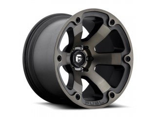 17" x 9" 6x139.7 ET20 Alloy Wheel D564 Beast Matte Black/Double Dark Tint Fuel