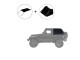 Jeep Wrangler JK 2D Roof Cover Fastback Bowless