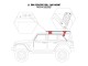 Jeep Wrangler JLU / JL 4XE Mounting Kit For SRM Rack Factory Hard Top Go Rhino