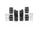Hi-Lift Jack Mounting Brackets For Defender Roof Rack Smittybilt