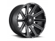 18" x9 6x135/6x139,7 ET-12 Alloy Wheel D616 Contra Matte Black Milled Fuel