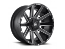 18" x 9" 6x135 / 6x139,7 ET-12 Alloy Wheel D616 Contra Matte Black Milled Fuel