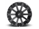 18" x9 6x135/6x139,7 ET-12 Alloy Wheel D616 Contra Matte Black Milled Fuel