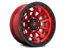 18" x 9" 6x139,7 ET1 Alloy Wheel D695 Covert Candy Red/Black Ring Fuel