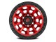 18" x 9" 6x139,7 ET1 Alloy Wheel D695 Covert Candy Red/Black Ring Fuel