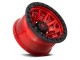 18" x 9" 6x139,7 ET1 Alloy Wheel D695 Covert Candy Red/Black Ring Fuel