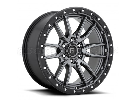 18" x 9" 6x139,7 ET20 Alloy Wheel D680 Rebel 6 Anthracite Center/Black Lip Fuel