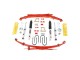 Ford Ranger Double Cab EU Lift 2" Suspension Kit Heavy Load Red Springs