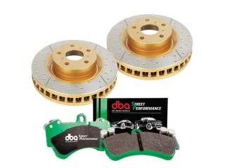 Toyota Land Cruiser Rear Brake Kit DBA X Gold Street Performance
