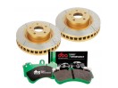 Toyota Land Cruiser Front Brake Kit DBA X Gold Street Performance