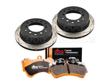 Toyota Land Cruiser / Toyota FJ Cruiser Rear Brake Kit DBA T3 4000 Xtreme Performance