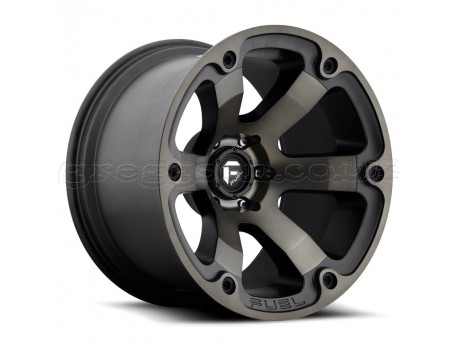 20" x 10" 5x127 ET-18 Alloy Wheel D564 Beast Matte Black / Double Dark Tint Fuel