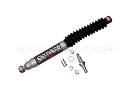 Jeep Grand Cherokee ZJ / Cherokee XJ / Wrangler TJ / LJ / YJ Steering Stabilizer HD Silver OEM Skyjacker