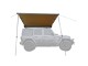 4x4 Retractable Awning 2mx2m Grizzly OFD Offroad Fabrication