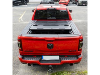 Dodge RAM 1500 DT Hard Tri-Fold Bed Cover Rambox Low Profile 5' 7" OFD