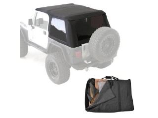 Jeep Wrangler TJ Soft Top Slant Black Diamond With Storage Bag Smittybilt