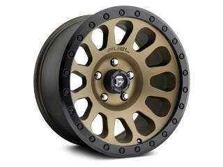 18" x 9" 5x150 ET20 Alloy Wheel D600 Vector Matte Bronze / Black Bead Ring Fuel