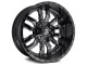 18" x 8" 5x114.3 / 5x120 ET35 Alloy Wheel D596 Sledge Matte Black / Gloss Black Lip Fuel