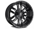 18" x 8" 5x114.3 / 5x120 ET35 Alloy Wheel D596 Sledge Matte Black / Gloss Black Lip Fuel