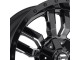 18" x 8" 5x114.3 / 5x120 ET35 Alloy Wheel D596 Sledge Matte Black / Gloss Black Lip Fuel