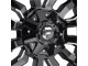 18" x 8" 5x114.3 / 5x120 ET35 Alloy Wheel D596 Sledge Matte Black / Gloss Black Lip Fuel