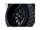 18" x 8" 5x114.3 / 5x120 ET35 Alloy Wheel D596 Sledge Matte Black / Gloss Black Lip Fuel