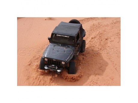 Jeep Wrangler JK 2 Door (2010-2018) Soft Top Extended Black Diamond Smittybilt