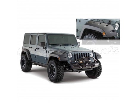 Jeep Wrangler JK Front Fenders Flares Standard Coverage Pocket Style Bushwacker