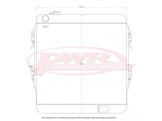 Toyota Hilux LN106 Radiator 55mm PWR