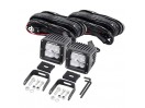 Nissan Navara / Toyota Hilux LED Lights Cube 3" Surface For Front BR5 Bumper Spot/Flood Go Rhino