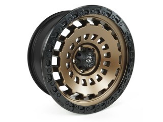 17" x 9" 5x127 ET 1 Alloy Wheel D634 Zephyr Matte Bronze / Black Bead Ring Fuel