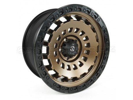 17" x 9" 5x127 ET 1 Alloy Wheel D634 Zephyr Matte Bronze / Black Bead Ring Fuel