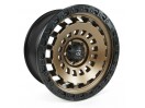 17" x 9" 5x127 ET 1 Alloy Wheel D634 Zephyr Matte Bronze / Black Bead Ring Fuel
