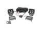 2" Square CREE LED Lights Pair Black Series With Cool White DRL Rough Country