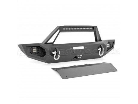 Jeep Wrangler JK / JL / JL 4XE / Jeep Gladiator JT Front Steel Bumper Full Rough Country