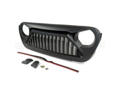 Jeep Wrangler JL / JL 4XE / Jeep Gladiator JT Grill Angry Eyes OFD