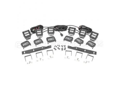 Ford F150 Raptor Triple LED Fog Light Kit Rough Country