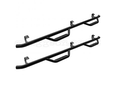 Toyota Tacoma Black Nerf Side Steps Smittybilt