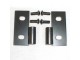 Jeep Wrangler TJ / YJ Black Lower Door Hinge Set Smittybilt