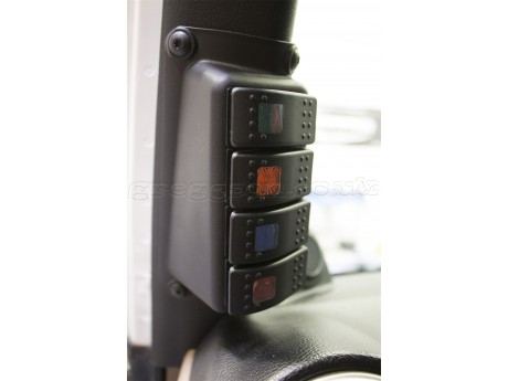 Jeep Wrangler JK A-Pillar Switch Pod with Rocker Switches Daystar