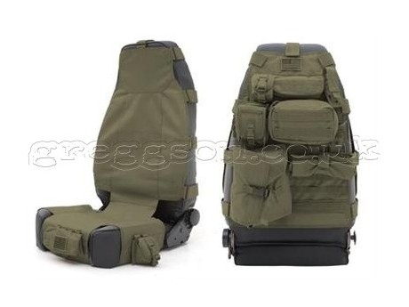 Front Seatback Covers Olive Smittybilt G.E.A.R. Off Road