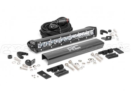 12" LED light Bar Single Row Chrome Series Rough Country